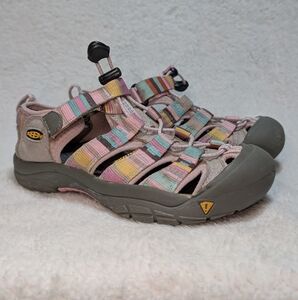 Keen Kids Newport H2 Girls Multicolor Washable Sandals Pink Gray Size 2